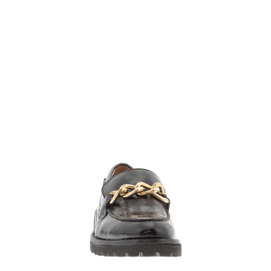 Davion Leather Chain Loafers
